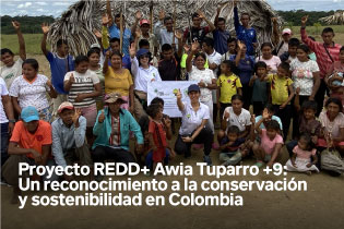 Proyecto REDD+ Awia Tuparro +9: Un reconocimiento a la conservación y sostenibilidad en Colombia