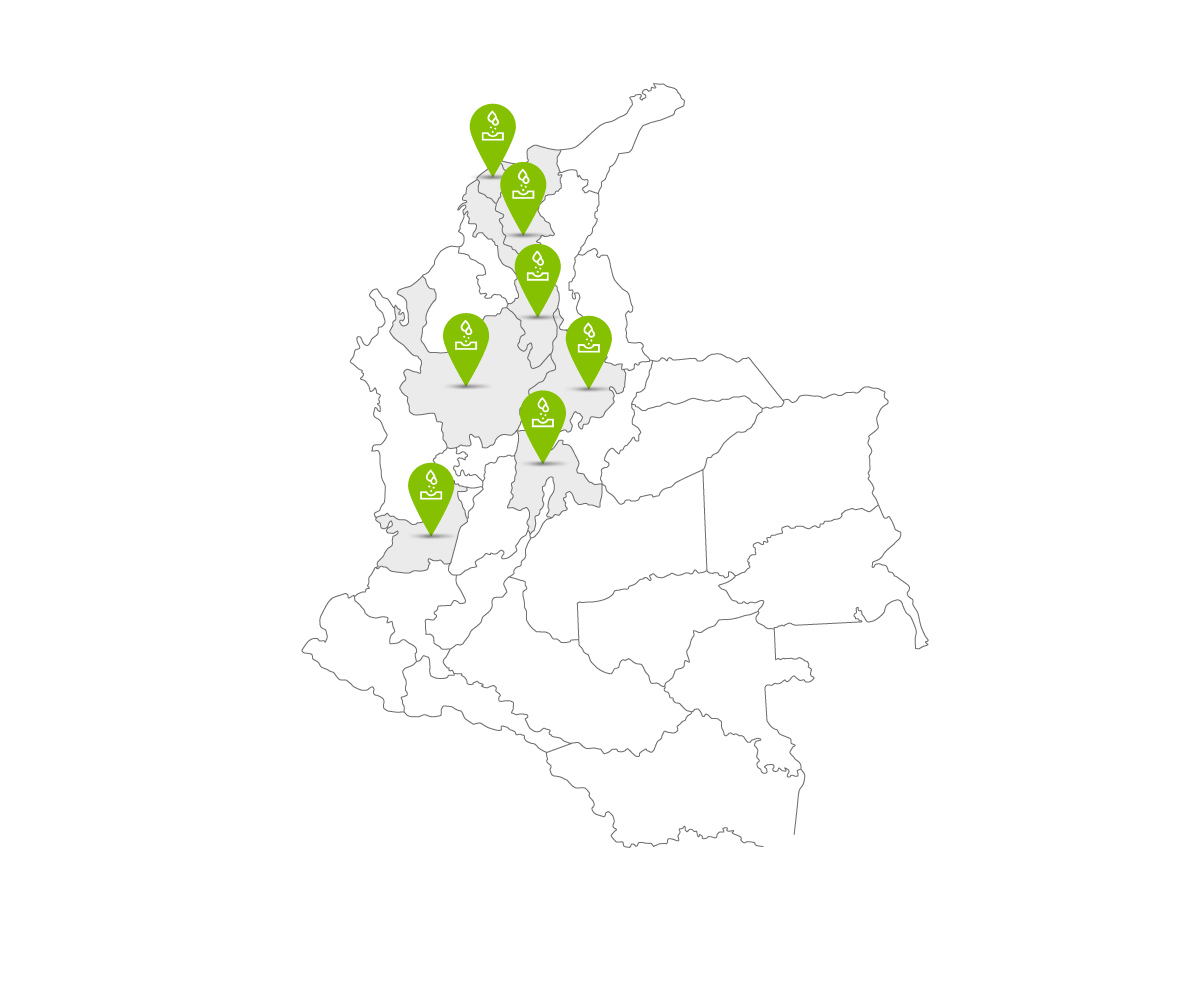 Mapa Jornadas de Siembra